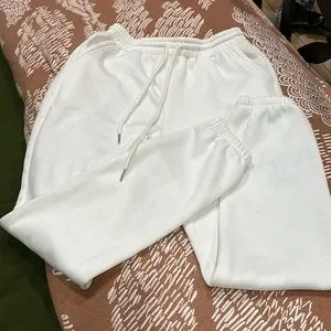 SHEIN Pants Jumpsuits Shein White Sweatpants S Poshmark